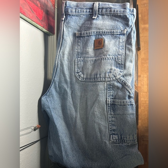 Men’s Vintage Carhartt distressed Jeans Mens Size 35x32 - Picture 3 of 6